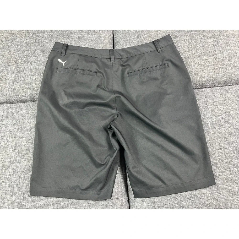 Puma Golf Shorts Mens 34 Black Solid Performance Activewear 10 inch inseam
